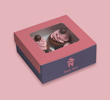 Window Cupcake Box