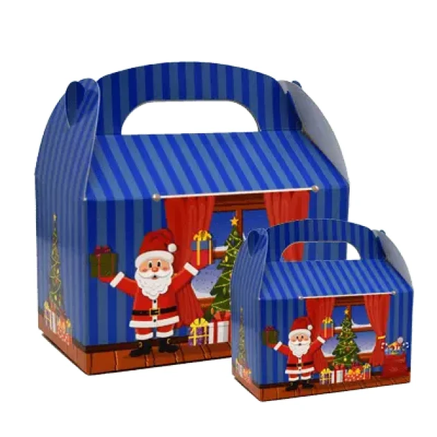 Custom Blue Gable Boxes Wholesale