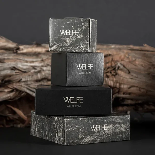 Custom Black Cardboard Box