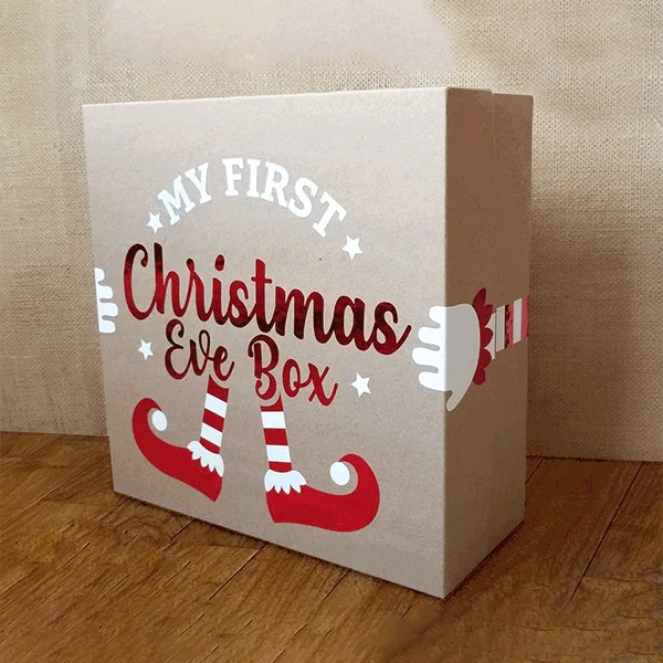 cardboard christmas eve box