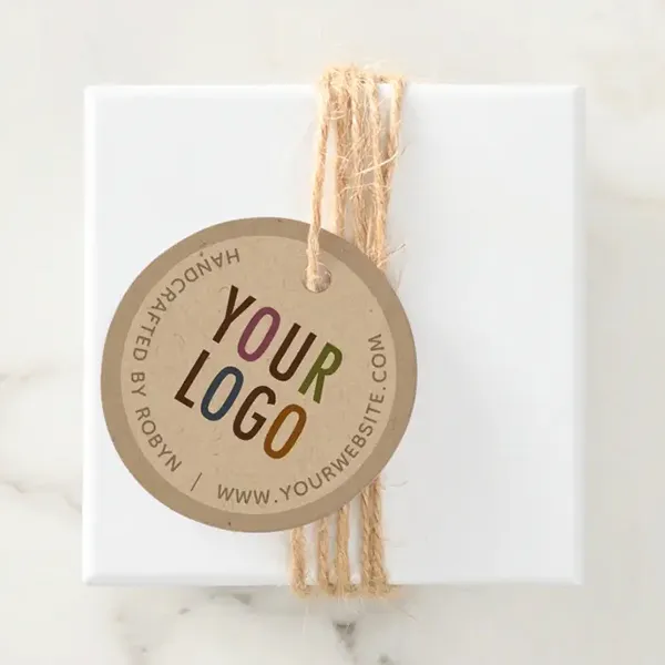 customized circle hang tag