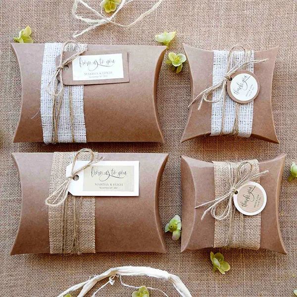 Kraft Paper Pillow Packaging Boxes