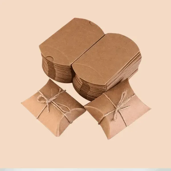 custom kraft pillow packaging