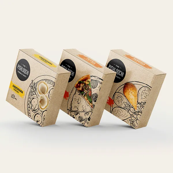 Custom Kraft Pizza Packaging