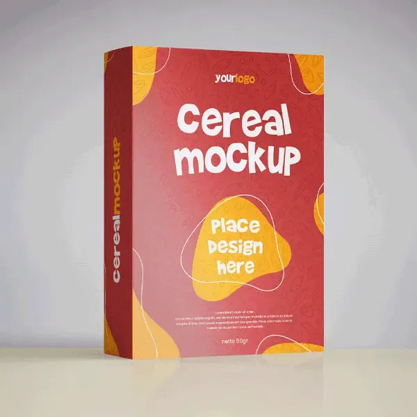 custom made cereal boxes bulk