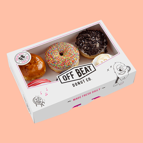 custom pink donut boxes