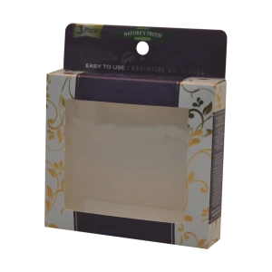 Custom Printed Five Panel Hanger Packaging Boxes